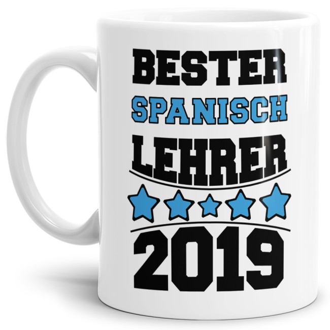 Tasse Bester Spanisch-Lehrer Weiss