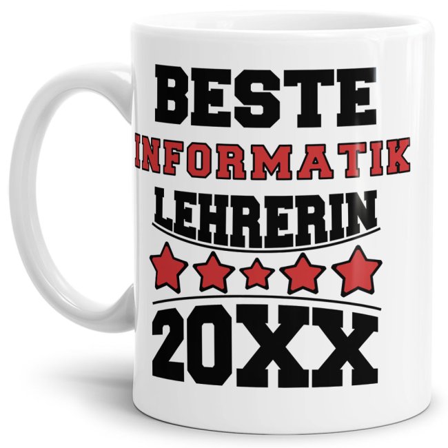 Tasse Beste Informatik-Lehrerin Weiss