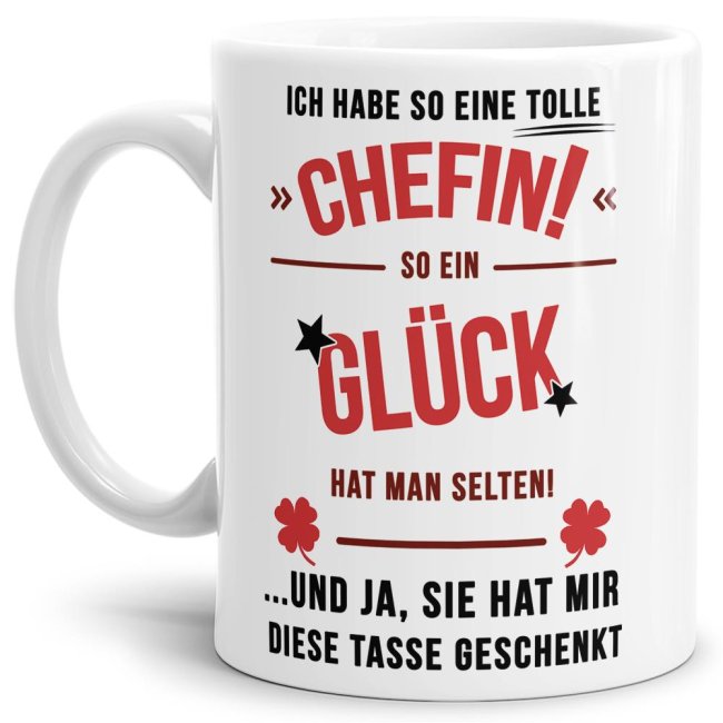 Tasse - Ich hab eine so tolle Chefin - Wei&szlig;
