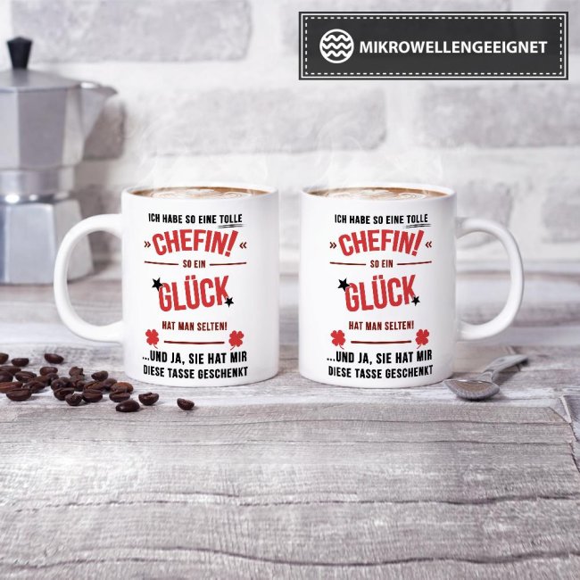 Tasse - Ich hab eine so tolle Chefin - Wei&szlig;