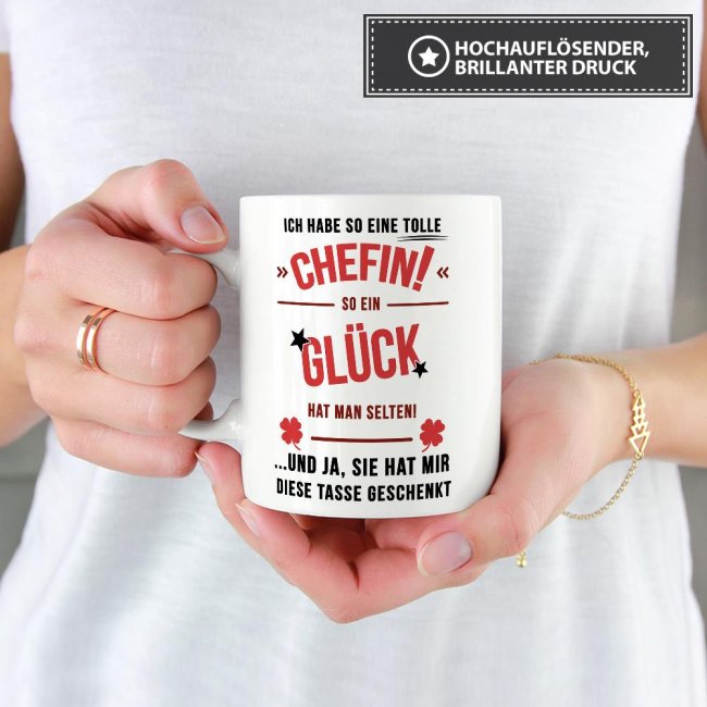 Tasse - Ich hab eine so tolle Chefin - Wei&szlig;
