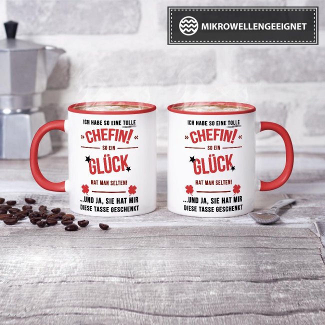 Tasse - Ich hab eine so tolle Chefin - Rot