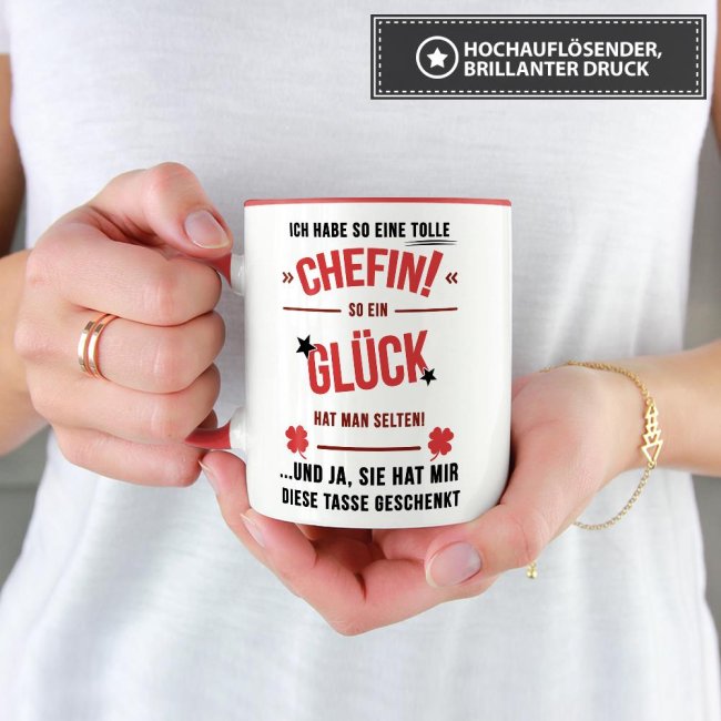 Tasse - Ich hab eine so tolle Chefin - Rot
