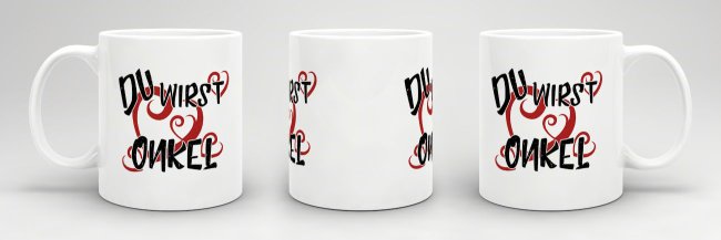 Tasse Du wirst Onkel Weiss