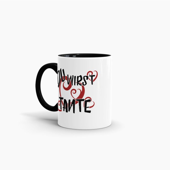 Tasse Du wirst Tante Schwarz