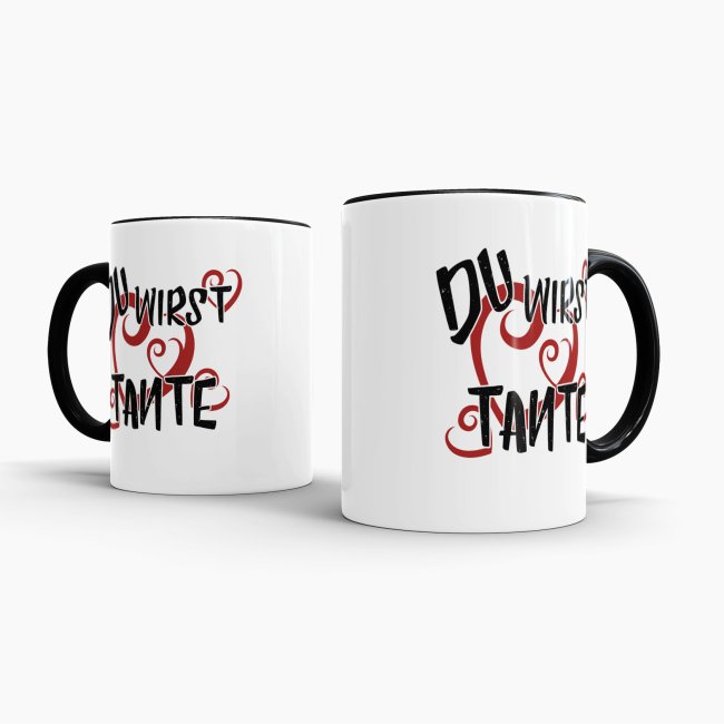 Tasse Du wirst Tante Schwarz