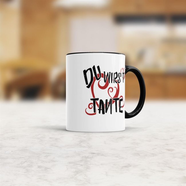 Tasse Du wirst Tante Schwarz