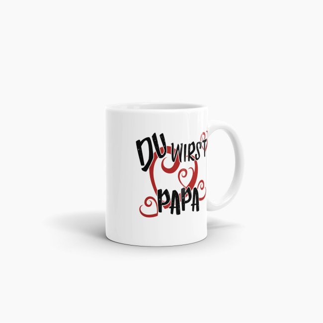 Tasse Du wirst Papa Weiss