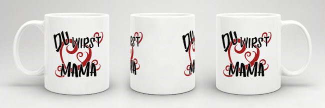 Tasse Du wirst Mama Weiss