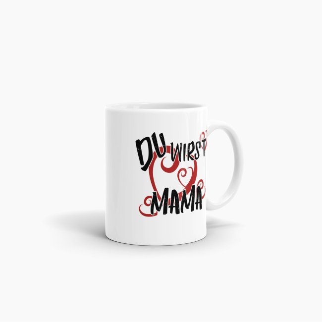 Tasse Du wirst Mama Weiss