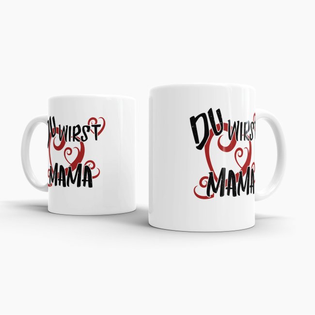 Tasse Du wirst Mama Weiss