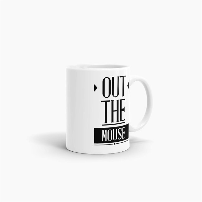 Tasse - Out the mouse - Wei&szlig;
