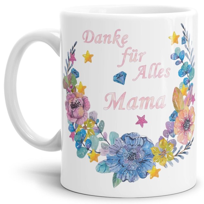 Tasse Danke für alles Mama | TASSENDRUCK, 10,95