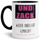 Tasse - Wieder unbeliebt gemacht - Innen & Henkel Schwarz