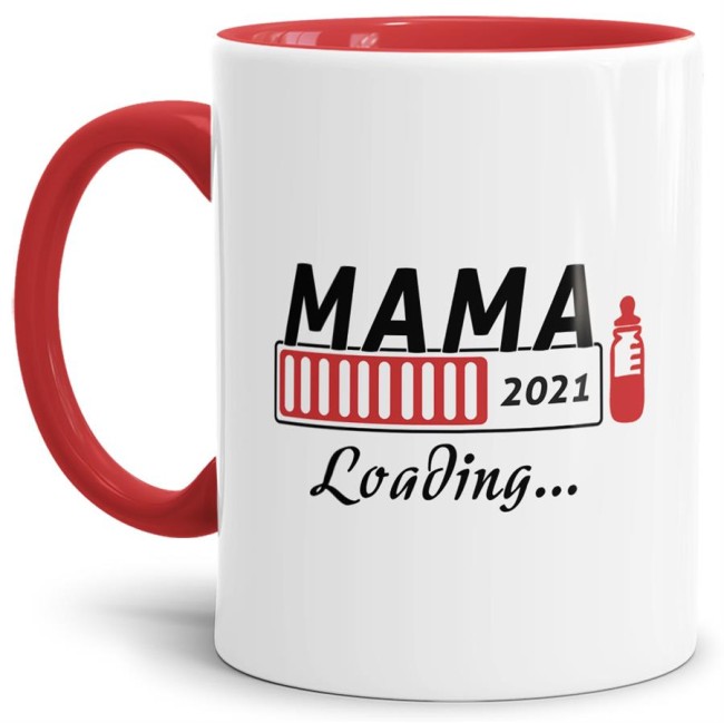 Tasse Mama 2021 Loading&hellip; Rot