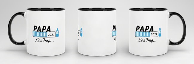 Tasse Papa 2021 Loading&hellip; Schwarz