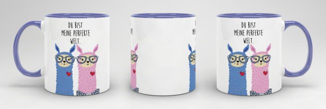 Tasse Alpaka - Meine perfekte Welt Cambridge Blau
