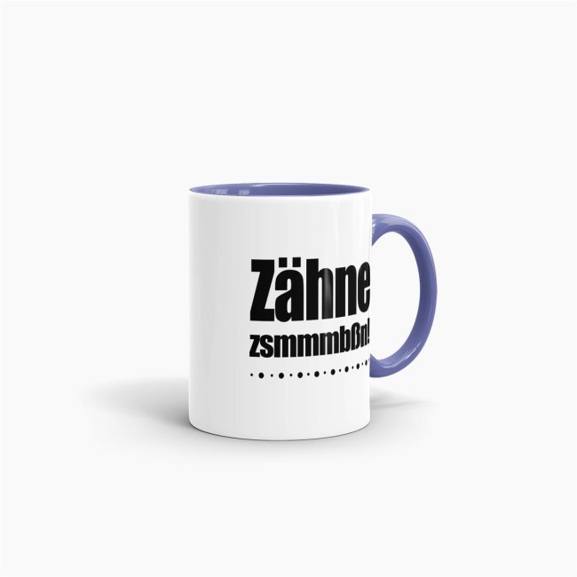 Berufe-Tasse - Z&auml;hne zusammenbei&szlig;en! - Cambridge Blau