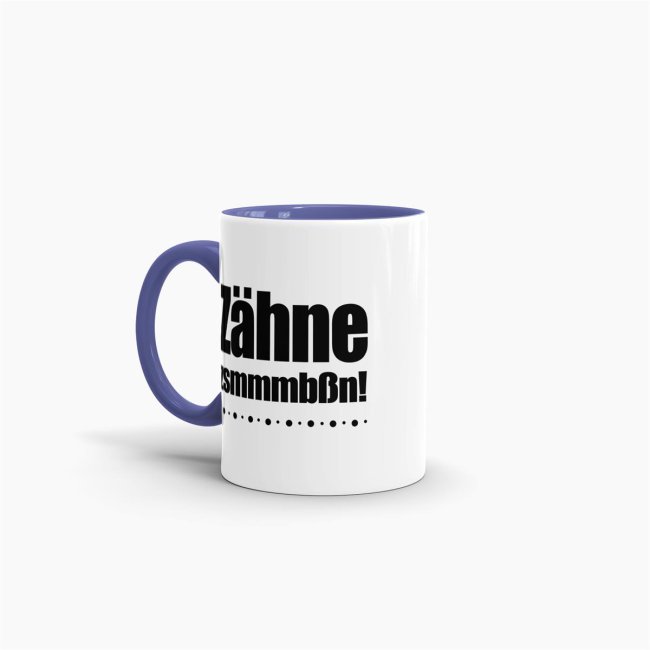 Berufe-Tasse - Z&auml;hne zusammenbei&szlig;en! - Cambridge Blau