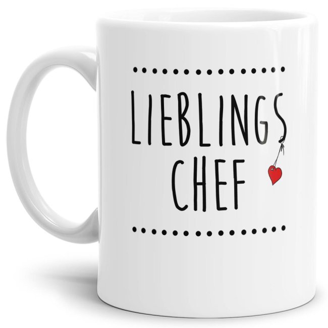 Tasse Lieblings Chef - Wei&szlig;