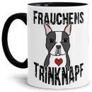 Tasse Boston Terrier Frauchens Trinknapf Schwarz