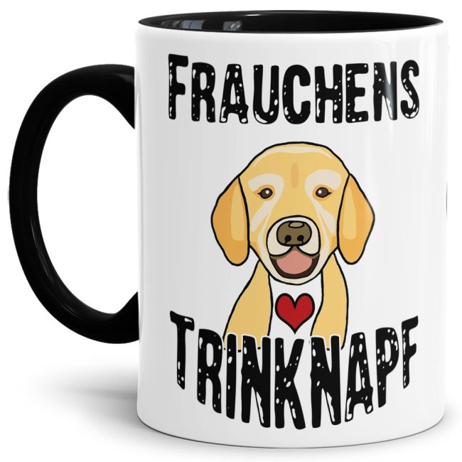 Tasse Labrador Frauchens Trinknapf Schwarz