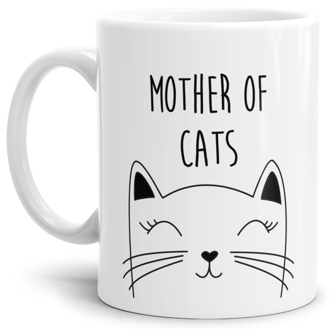 Tasse Mother of Cats Weiss