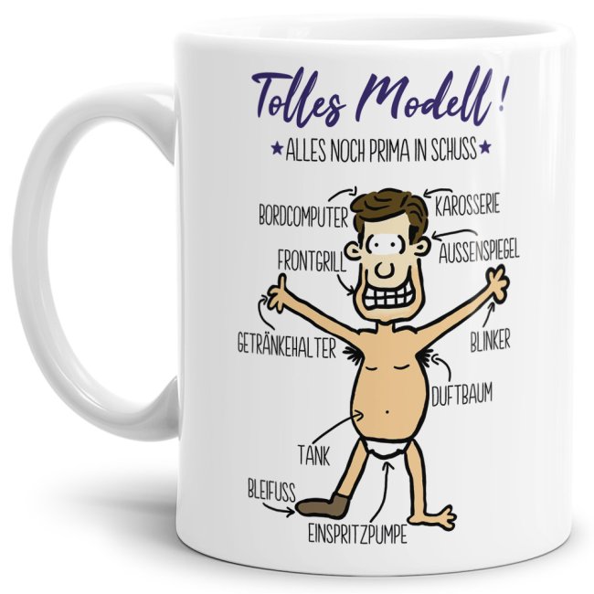Tasse Tolles Modell Weiss