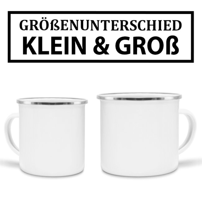 Tasse Dudenw&ouml;rter - &Auml;rztin - Emaille gro&szlig;