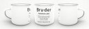 Tasse Dudenw&ouml;rter - Bruder - Emaille gro&szlig;