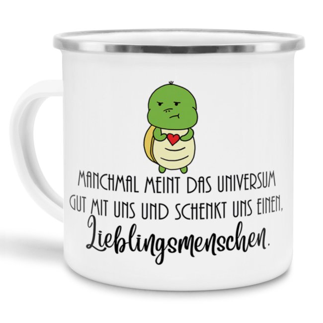 Schildi-Emaille Lieblingsmensch gro&szlig;