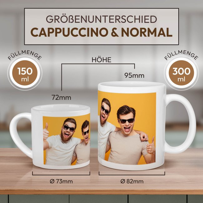 Cappuccino Tasse Venedig - mit Unterteller