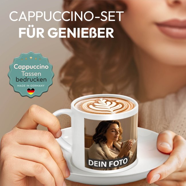 Cappuccino Tasse Venedig - mit Unterteller