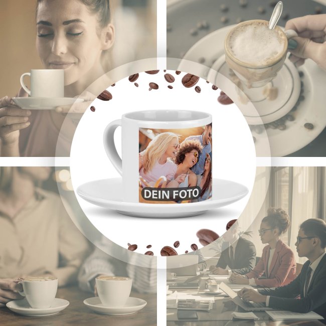 Cappuccino Tasse Venedig - mit Unterteller