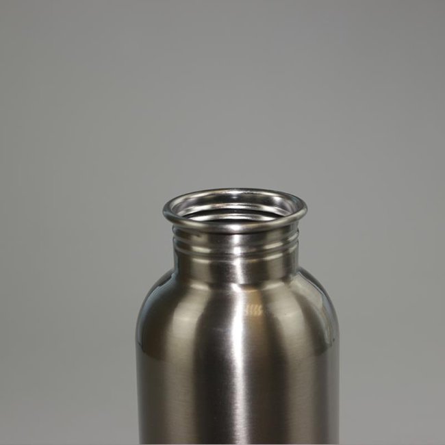 Edelstahl-Trinkflasche silber 600 ml