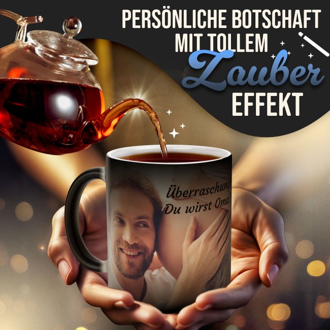 Magic Mug Zaubertasse mit Foto - XXL-Druck - 300 ml