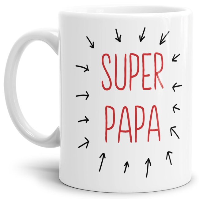 Tasse Super-Papa - Wei&szlig;