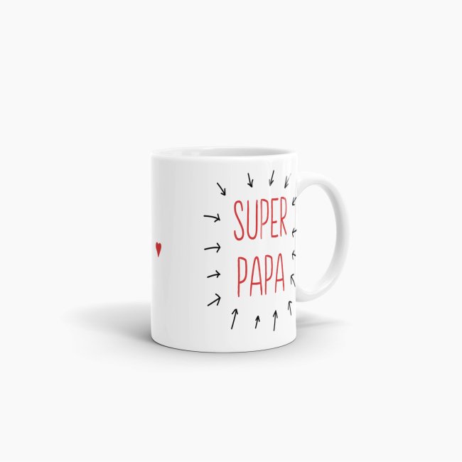 Tasse Super-Papa - Wei&szlig;