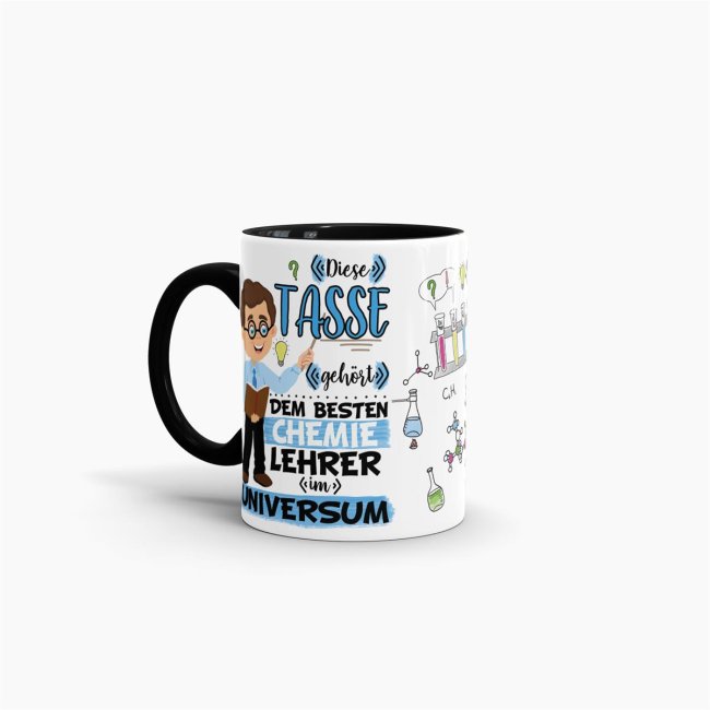 Tasse - Bester Chemie-Lehrer im Universum - Schwarz