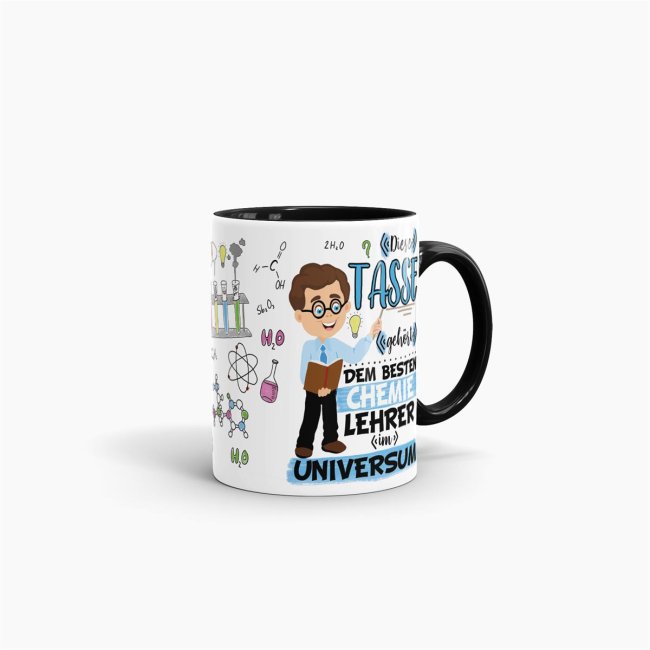 Tasse - Bester Chemie-Lehrer im Universum - Schwarz
