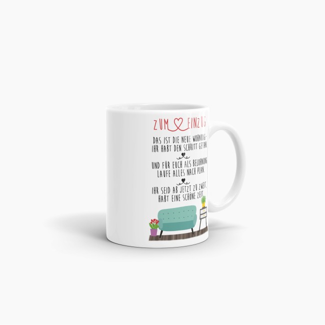 Tasse - Zum Einzug in die neue Wohnung - Weiss