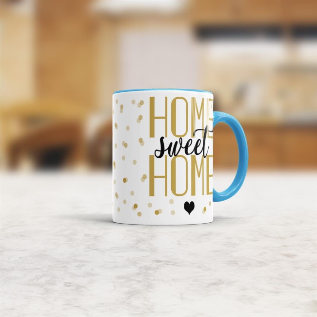 Tasse - Home sweet Home - Hellblau