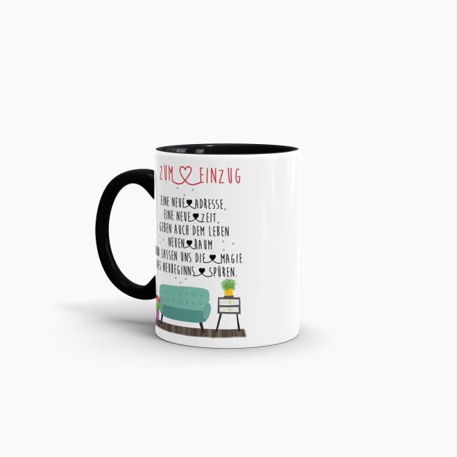 Tasse zum Einzug - Die Magie des Neubeginns - Schwarz