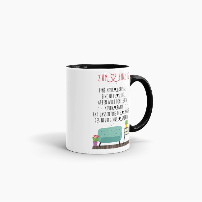 Tasse zum Einzug - Die Magie des Neubeginns - Schwarz