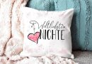 Kissen - Weltliebste Nichte - Weiss