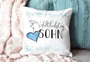 Kissen - Weltliebster Sohn - Weiss