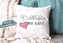 Geschenk-Set - Weltliebste -NAME- Kissen und Tasse Rosa