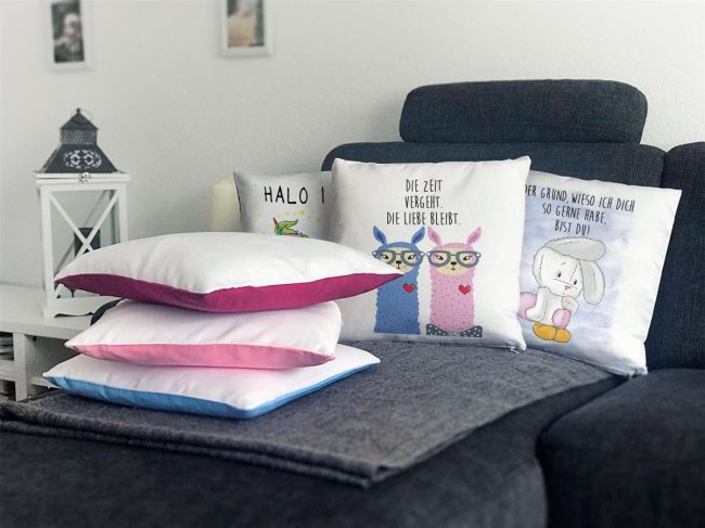 Kissen - Schriftzug Prinzessin - Weiss - Polyester