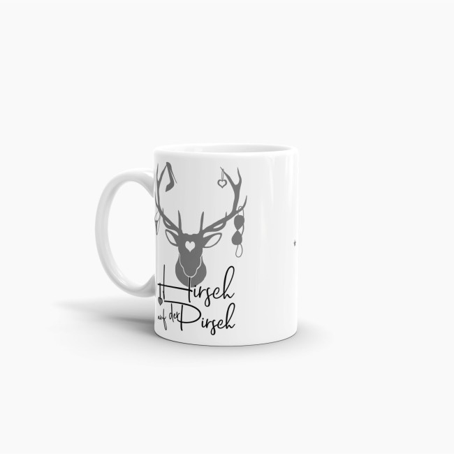 Tasse Hirsch auf der Pirsch #1 Weiss