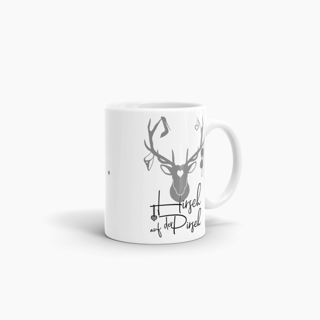 Tasse Hirsch auf der Pirsch #1 Weiss